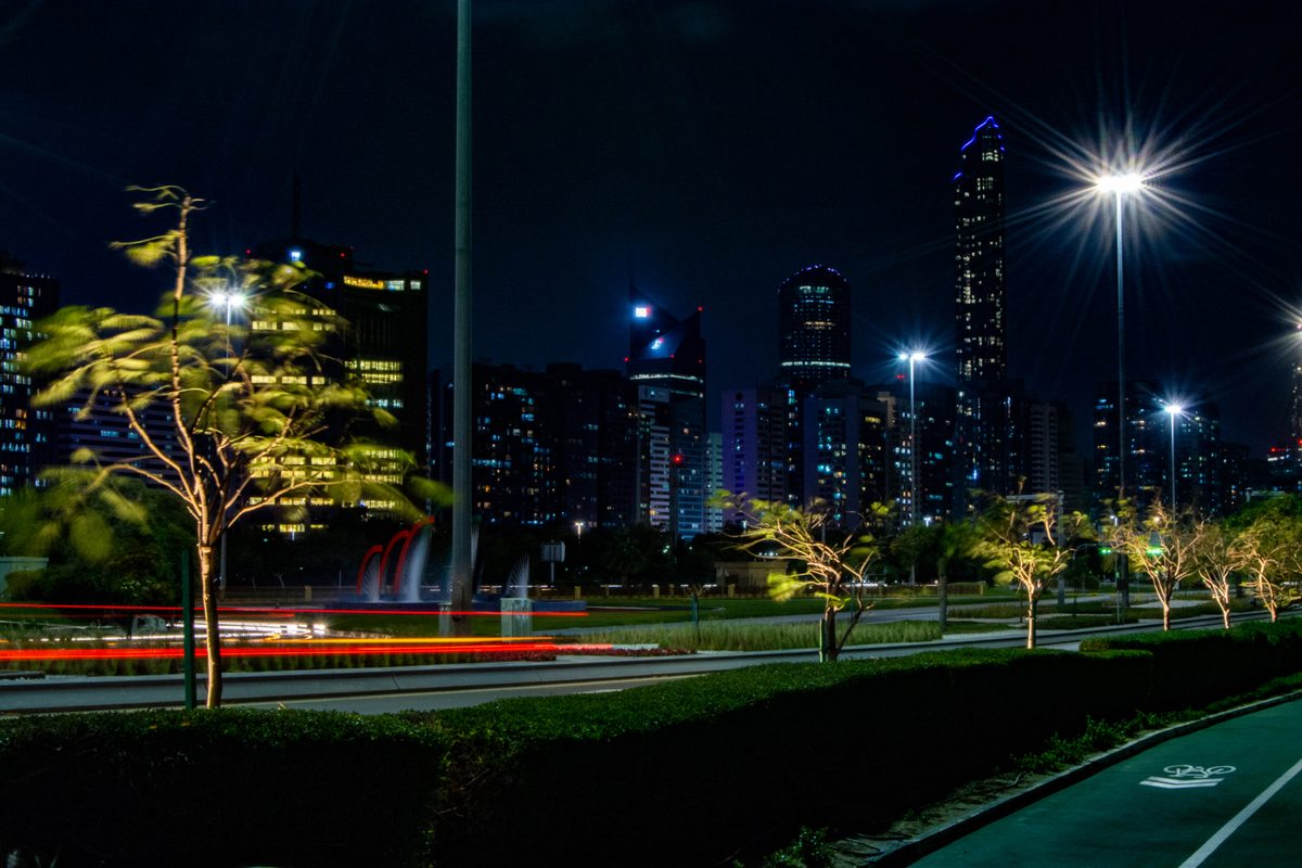 Abu Dhabi skyline and Corniche route relevant to Abu Dhabi travel risk planning