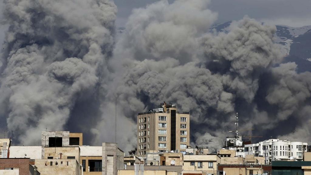 Is Iran going to attack the US today — smoke rises over Tehran after US-Israeli strikes as Iran retaliates against American military bases