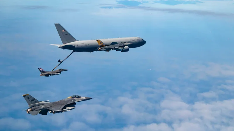 US Air Force strike aircraft targeting Iran nuclear and military sites