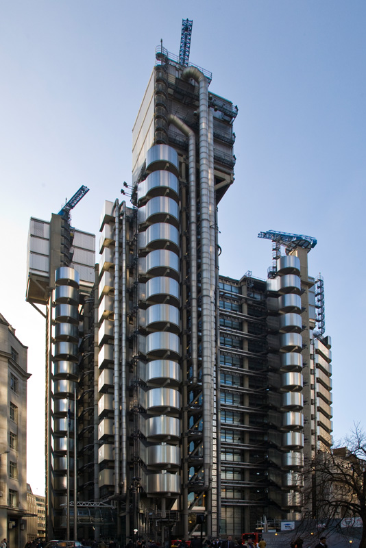 Lloyd's of London building representing marine underwriters that shape war risk insurance shipping markets